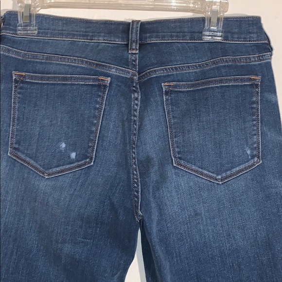 J. CREW stretch dark distressed skinny jeans - Picture 5 of 8